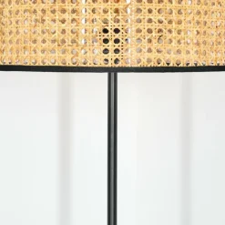 Ramila Lampadaire Écru, Noir, 1 lumière