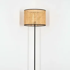 Ramila Lampadaire Écru, Noir, 1 lumière