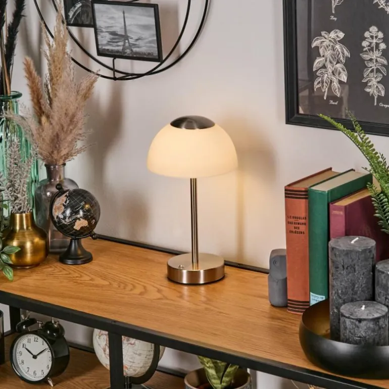 Rands Lampe à poser LED Nickel mat, 1 lumière
