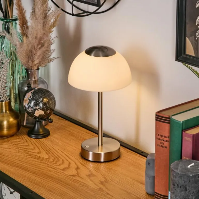 Rands Lampe à poser LED Nickel mat, 1 lumière