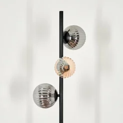 Remaisnil Lampadaire Ambre, Fumé, 3 lumières