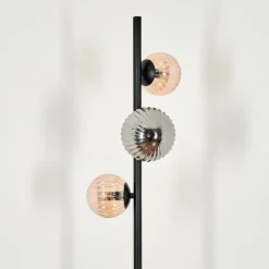 Remaisnil Lampadaire Ambre, Fumé, 3 lumières