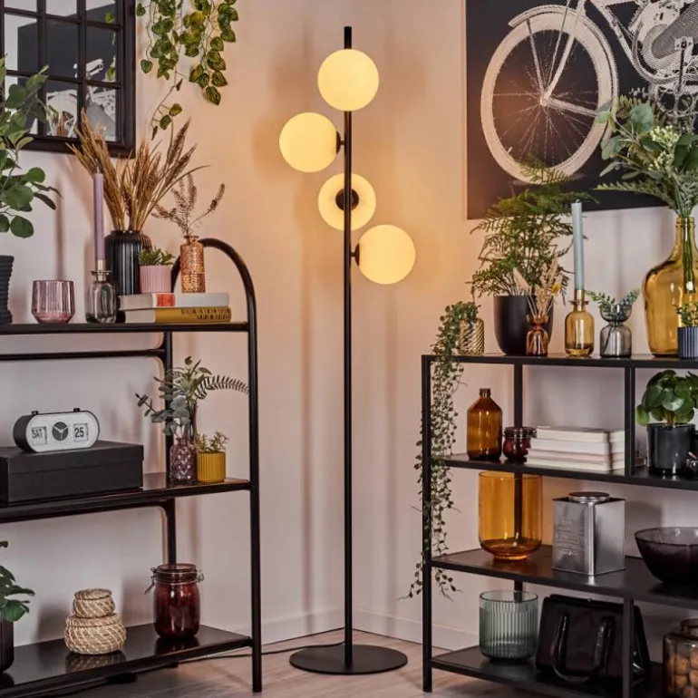 Remaisnil Lampadaire Blanc, 4 lumières
