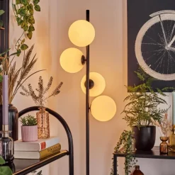 Remaisnil Lampadaire Blanc, 4 lumières