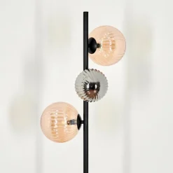 Remaisnil Lampadaire Noir, 3 lumières