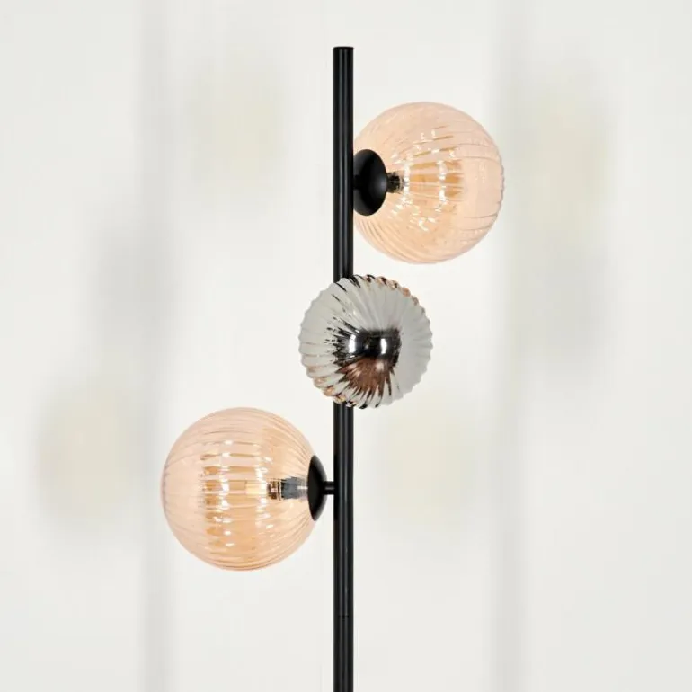 Remaisnil Lampadaire Noir, 3 lumières