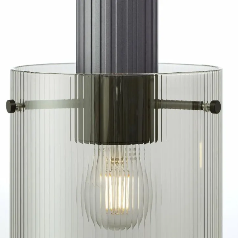 Riffelini Suspension Luminaires Brilliant Noir, 3 lumières