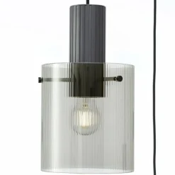 Riffelini Suspension Luminaires Brilliant Noir, 3 lumières