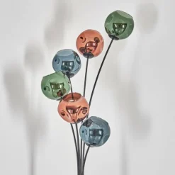 Ripoll Lampadaire Bleu, Vert, Cuivré, 6 lumières