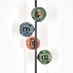 Ripoll Lampadaire Bleu, Vert, Cuivré, 4 lumières