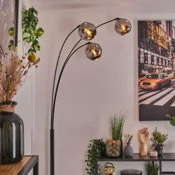 Ripoll Lampadaire Chrome, 3 lumières