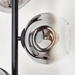 Ripoll Lampadaire Chrome, Clair, Fumé, 3 lumières