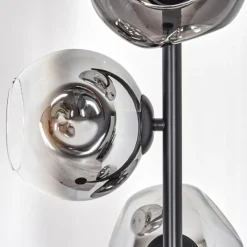 Ripoll Lampadaire Chrome, Clair, Fumé, 4 lumières