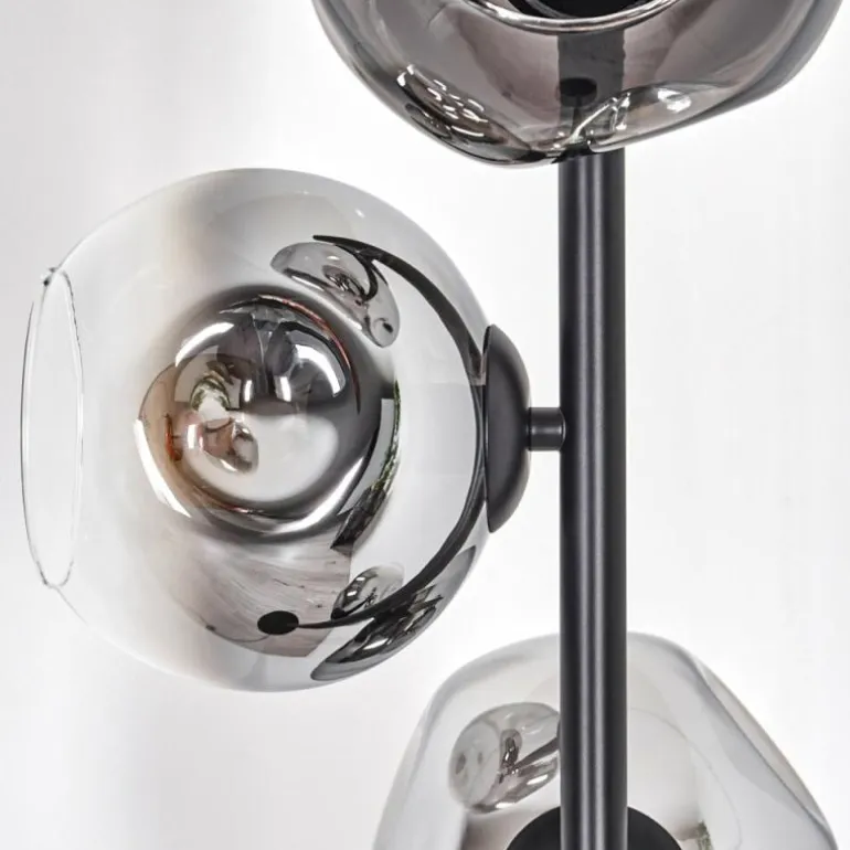 Ripoll Lampadaire Chrome, Clair, Fumé, 4 lumières