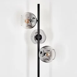 Ripoll Lampadaire Clair, Fumé, 3 lumières