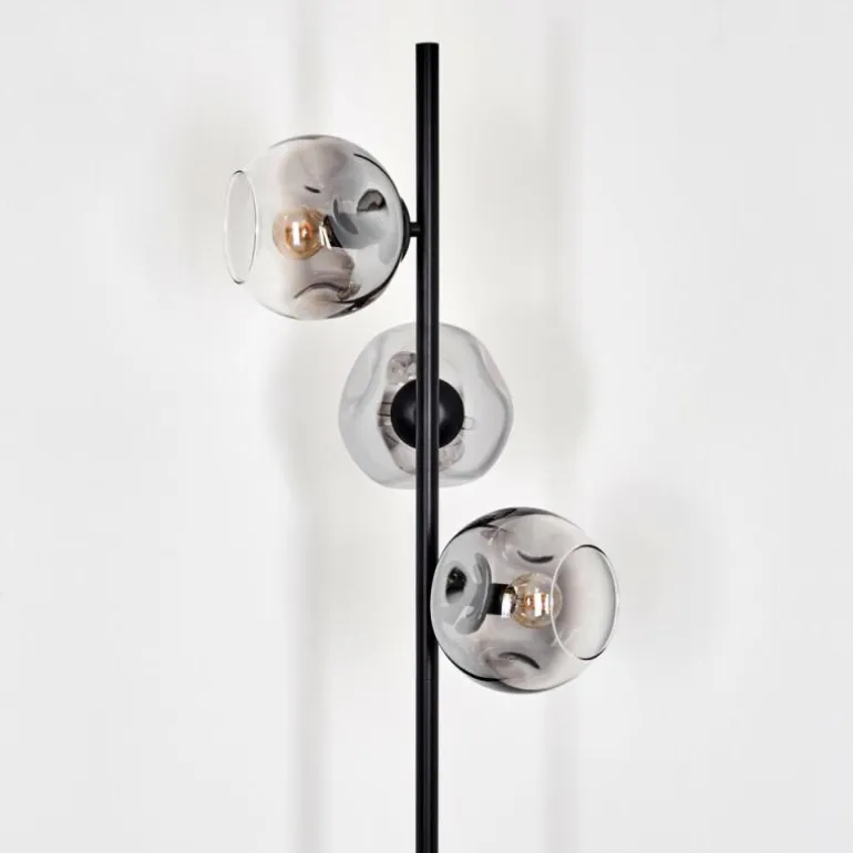 Ripoll Lampadaire Clair, Fumé, 3 lumières