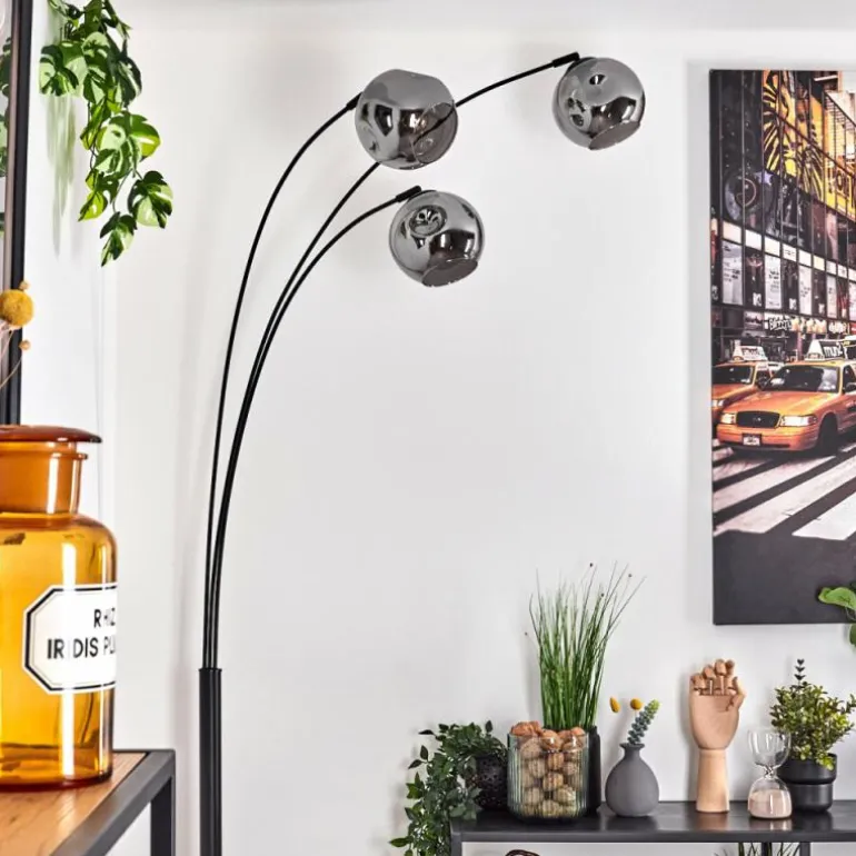 Ripoll Lampadaire Fumé, 3 lumières