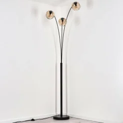 Ripoll Lampadaire Noir, 3 lumières
