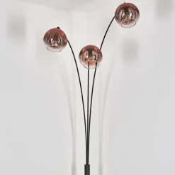 Ripoll Lampadaire Noir, 3 lumières