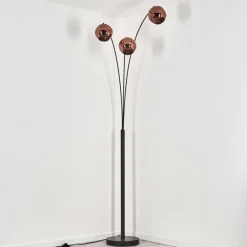 Ripoll Lampadaire Noir, 3 lumières