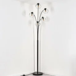 Ripoll Lampadaire Noir, 5 lumières