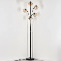 Ripoll Lampadaire Noir, 5 lumières