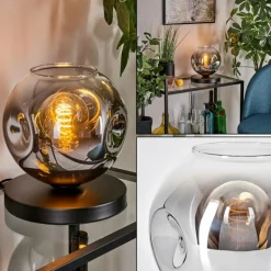 Ripoll Lampe à poser Chrome, Clair, 1 lumière