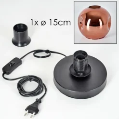 Ripoll Lampe à poser Noir, 1 lumière