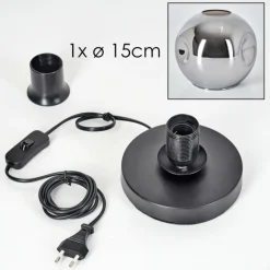 Ripoll Lampe à poser Noir, 1 lumière