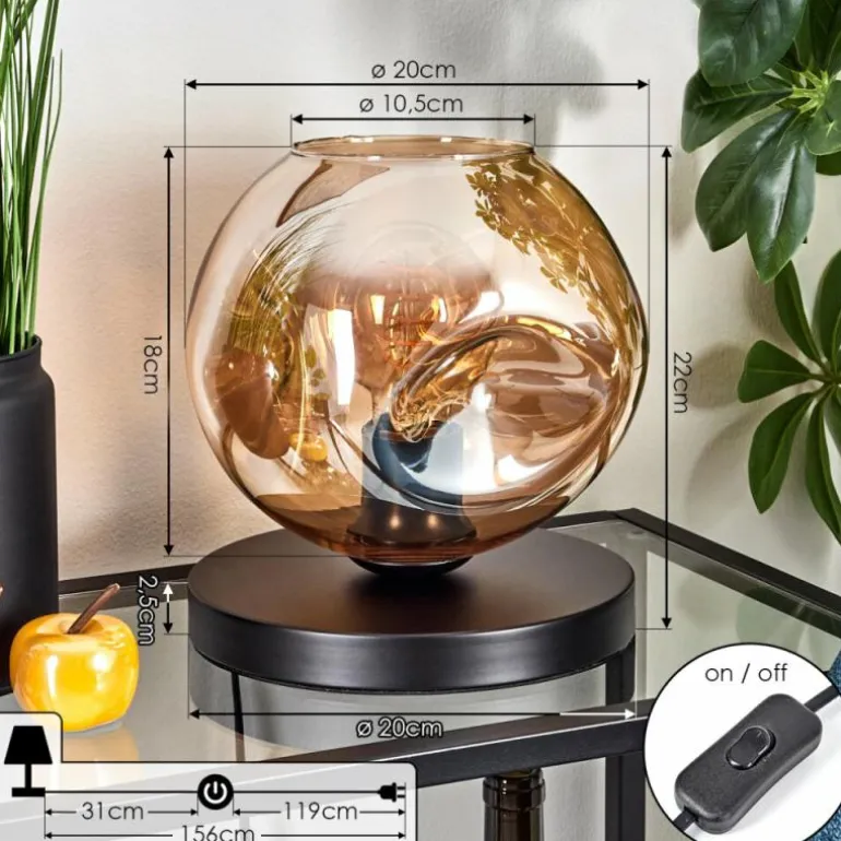 Ripoll Lampe à poser Noir, 1 lumière