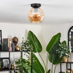 Ripoll Plafonnier Ambre, 1 lumière