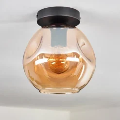 Ripoll Plafonnier Ambre, 1 lumière