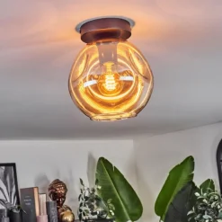 Ripoll Plafonnier Ambre, 1 lumière