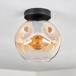 Ripoll Plafonnier Ambre, Clair, 1 lumière
