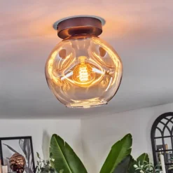 Ripoll Plafonnier Ambre, Clair, 1 lumière