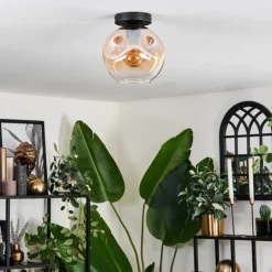 Ripoll Plafonnier Ambre, Clair, 1 lumière