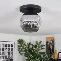 Ripoll Plafonnier, Boule lumineuse Fumé, 1 lumière