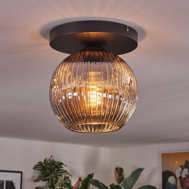 Ripoll Plafonnier, Boule lumineuse Fumé, 1 lumière