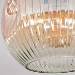 Ripoll Plafonnier, Boule lumineuse Ambre, Clair, 1 lumière
