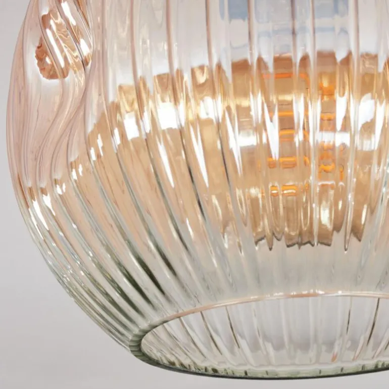 Ripoll Plafonnier, Boule lumineuse Ambre, Clair, 1 lumière