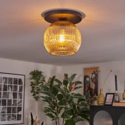 Ripoll Plafonnier, Boule lumineuse Ambre, 1 lumière