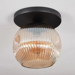 Ripoll Plafonnier, Boule lumineuse Ambre, 1 lumière