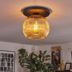 Ripoll Plafonnier, Boule lumineuse Ambre, 1 lumière