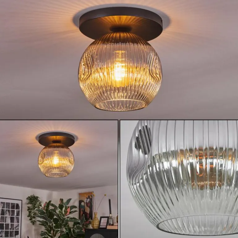 Ripoll Plafonnier, Boule lumineuse Fumé, 1 lumière