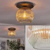 Ripoll Plafonnier, Boule lumineuse Ambre, Clair, 1 lumière