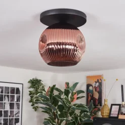 Ripoll Plafonnier, Boule lumineuse Cuivré, 1 lumière