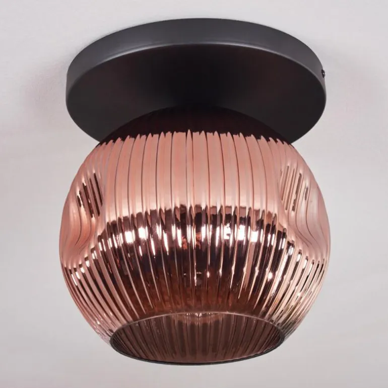 Ripoll Plafonnier, Boule lumineuse Cuivré, 1 lumière