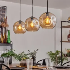 Ripoll Suspension Ambre, 3 lumières