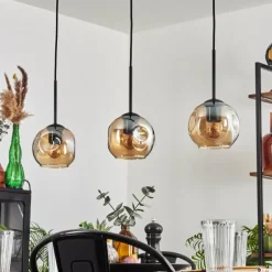 Ripoll Suspension Ambre, 3 lumières