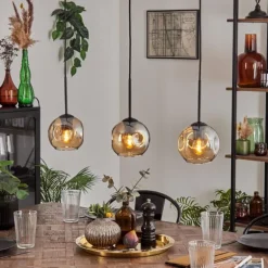 Ripoll Suspension Ambre, 3 lumières